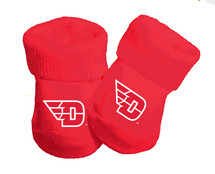 Dayton Flyers Baby Toe Bootie Socks