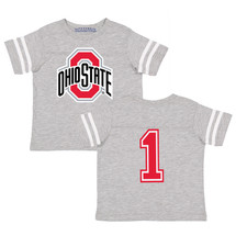 Ohio State Buckeyes Football Jersey Baby/Toddler T-Shirt - Gray