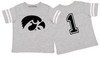 Iowa Hawkeyes Football Jersey Baby/Toddler T-Shirt - Gray