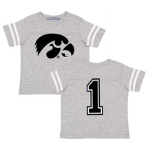Iowa Hawkeyes Football Jersey Baby/Toddler T-Shirt - Gray