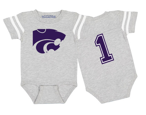 Kansas State Wildcats Football Jersey Baby Baby Bodysuit