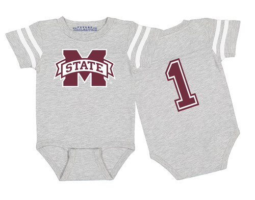 Mississippi State Bulldogs Football Jersey Baby Bodysuit