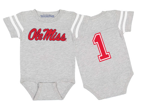 Mississippi Ole Miss Rebels Football Jersey Baby Bodysuit