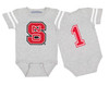 NC State Wolfpack Football Jersey Baby Bodysuit