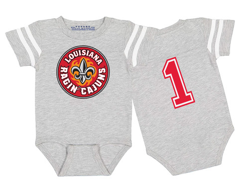 Louisiana Lafayette Ragin Cajuns Football Jersey Baby Bodysuit