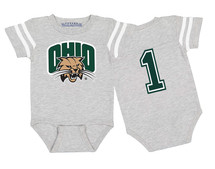 Ohio Bobcats Football Jersey Baby Bodysuit