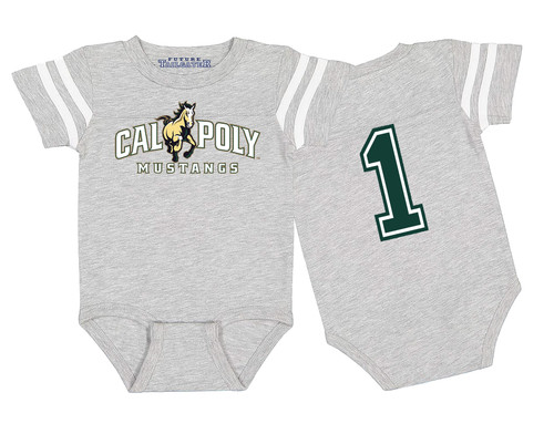 Cal Poly Mustangs Football Jersey Baby Bodysuit