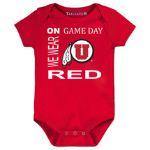 Utah Utes Officially Licensed 100% Cotton On Game Day Baby Bodysuit