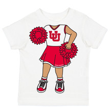 Copy of Utah Utes Officially Licensed Heads Up! Cheerleader Baby/Toddler T-Shirt