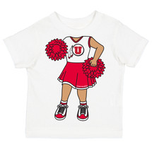 Copy of Utah Utes Officially Licensed Heads Up! Cheerleader Baby/Toddler T-Shirt