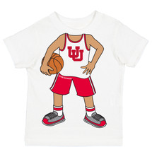 Utah Utes Officially Licensed Heads Up! Basketball Player Baby/Toddler T-Shirt 