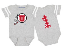 Utah Utes Football Jersey Baby Bodysuit