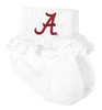 Alabama Crimson Tide Baby Laced Sock Booties