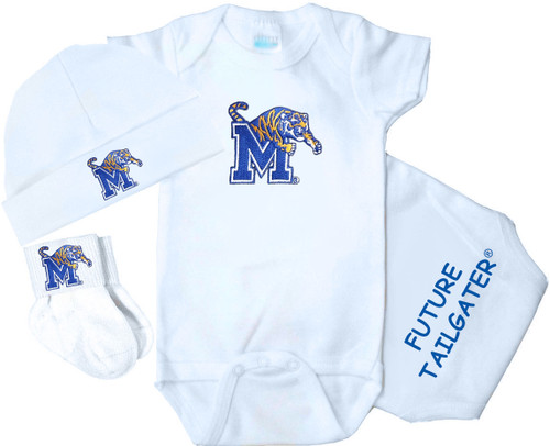 Memphis Tigers Homecoming 3 Piece Baby Gift Set