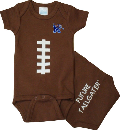 Future Tailgater Memphis Tigers Baby Football Onesie