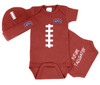 Texas Christian TCU Horned Frogs Baby Football Onesie and Cap Set