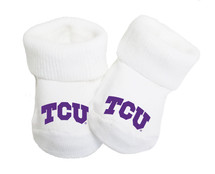 Texas Christian TCU Horned Frogs Baby Toe Booties