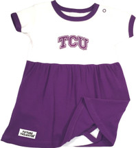 Texas Christian TCU Horned Frogs Baby Onesie Dress