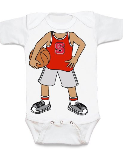 NC State Wolfpack Heads Up! Basketball Baby Onesie