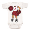 Alabama Crimson Tide Heads Up! Cheerleader Baby Onesie
