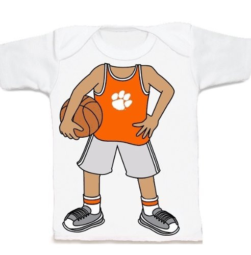 Clemson Tigers Heads Up! Basketball Infant/Toddler T-Shirt