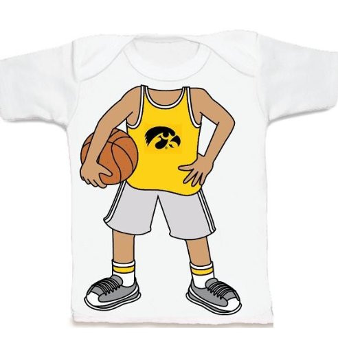 Iowa Hawkeyes Heads Up! Basketball Infant/Toddler T-Shirt