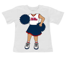 Mississippi Ole Miss Rebels Heads Up! Cheerleader Infant/Toddler T-Shirt