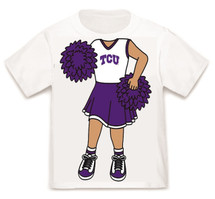 Texas Christian TCU Horned Frogs Heads Up! Cheerleader Infant/Toddler T-Shirt