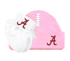 Alabama Crimson Tide Football Cap and Socks with Lace Baby Set