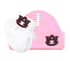 Auburn Tigers Baby Football Cap and Socks with Lace Set