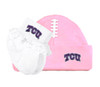 Texas Christian TCU Horned Frogs Baby Football Cap and Socks with Lace Set