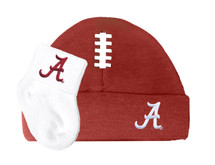 Alabama Crimson Tide Football Cap and Socks Baby Set