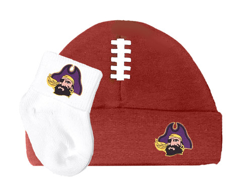 East Carolina Pirates Baby Football Cap and Socks Set