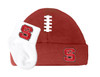 NC State Wolfpack Baby Football Cap and Socks Set