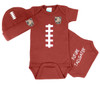Army Black Knights Touchdown Football Bodysuit and Cap Baby Set