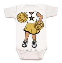 Vanderbilt Commodores Heads Up! Cheerleader Baby Onesie
