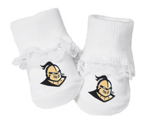 UCF Knights Baby Toe Booties with Lace