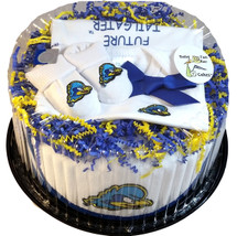Delaware Blue Hens Baby Fan Cake Clothing Gift Set