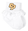 Cal Poly Mustangs Baby Sock Booties with Lace