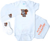 Bowling Green St. Falcons Homecoming 3 Piece Baby Gift Set