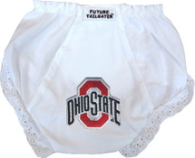 Ohio State Buckeyes Eyelet Baby Diaper Cover