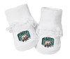 Ohio Bobcats Baby Toe Booties with Lace