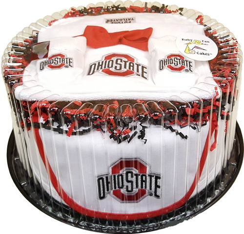 Ohio State Buckeyes Baby Fan Cake Clothing Gift Set