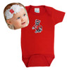 NC State Wolfpack Baby Bodysuit and Shabby Bow Headband