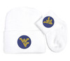 West Virginia Mountaineers Knit Cap and Socks Baby Gift Set