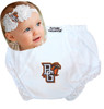 Bowling Green St. Falcons Baby Eyelet Diaper Cover and Shabby Flower Headband