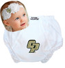 Cal Poly Mustangs Baby Eyelet Diaper Cover and Shabby Flower Headband