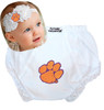 Clemson Tigers Baby Eyelet Diaper Cover and Shabby Bow Headband