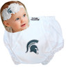 Michigan State Spartans Baby Eyelet Diaper Cover and Shabby Flower Headband