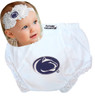 Penn State Nittany Lions Baby Eyelet Diaper Cover and Shabby Bow Headband